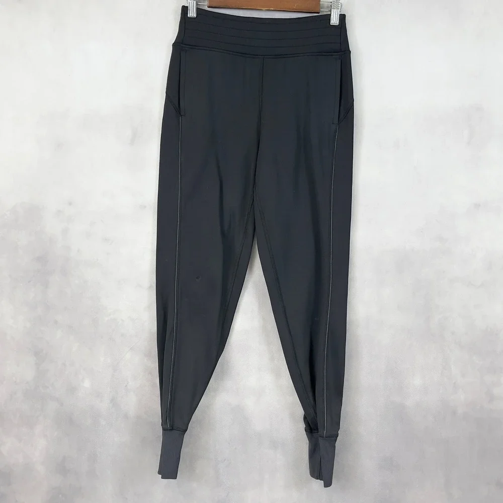 Lululemon Womens Flurry Up High‎ Rise Jogger Pants Size 4 Athleisure Active Cozy